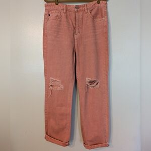 KanCan Pink Distressed Women Jeans